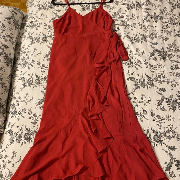 Lulu's Pink Midi Dress - Picture 6 of 8